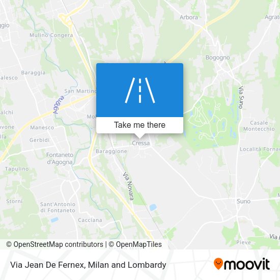 Via Jean De Fernex map