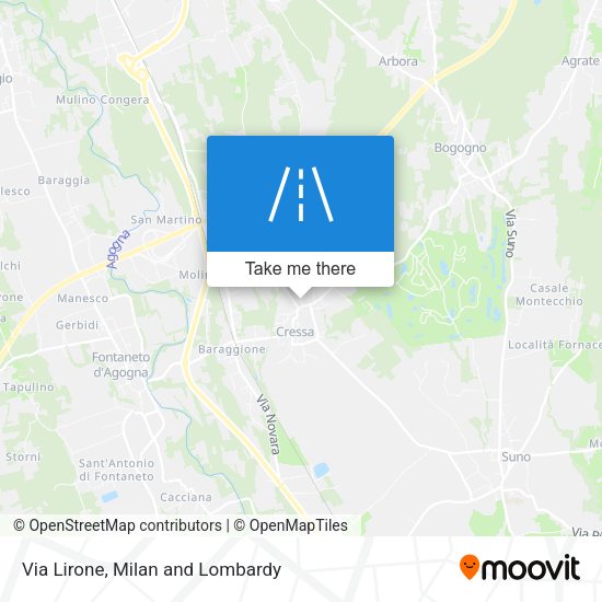 Via Lirone map