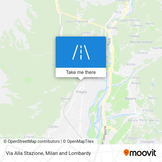 Via Alla Stazione map