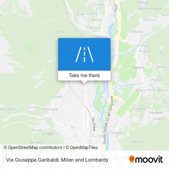 Via Giuseppe Garibaldi map