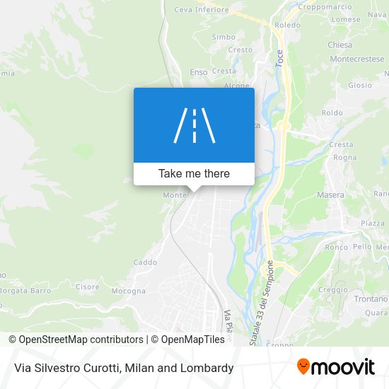 Via Silvestro Curotti map