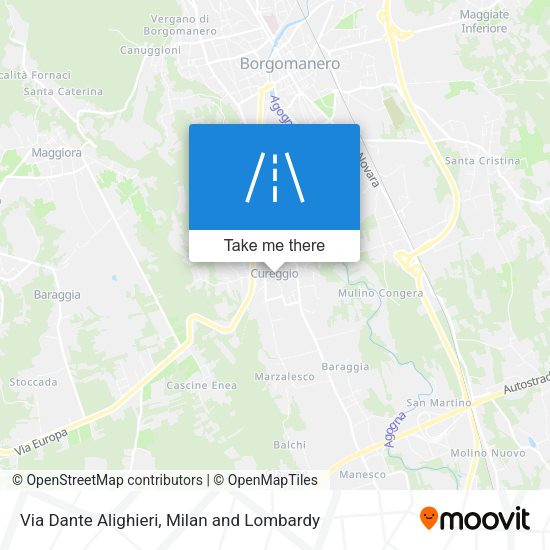 Via Dante Alighieri map