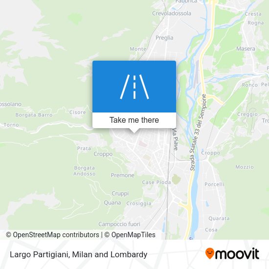 Largo Partigiani map