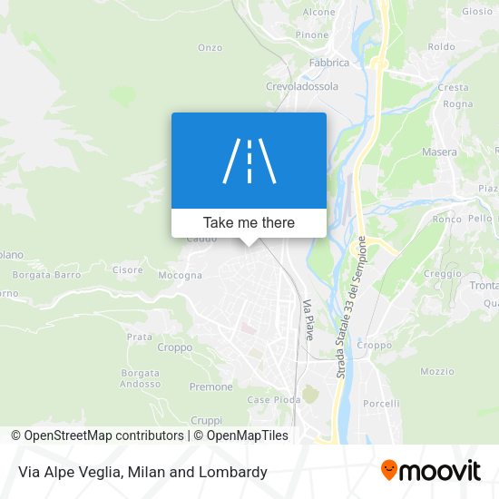 Via Alpe Veglia map