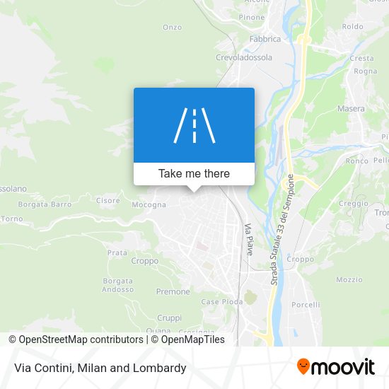 Via Contini map