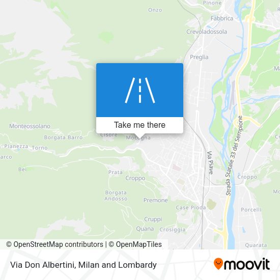 Via Don Albertini map