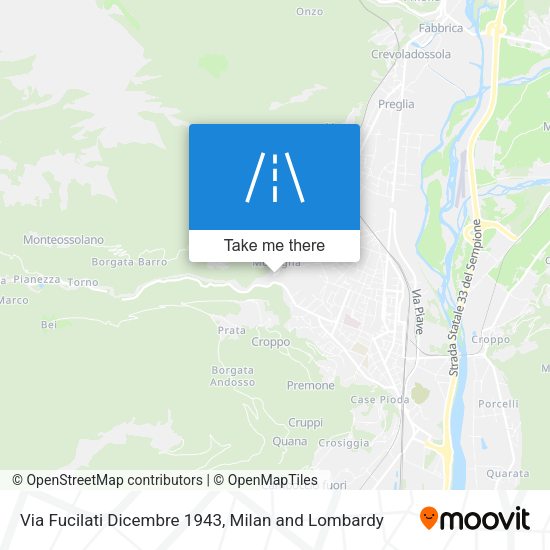 Via Fucilati Dicembre 1943 map