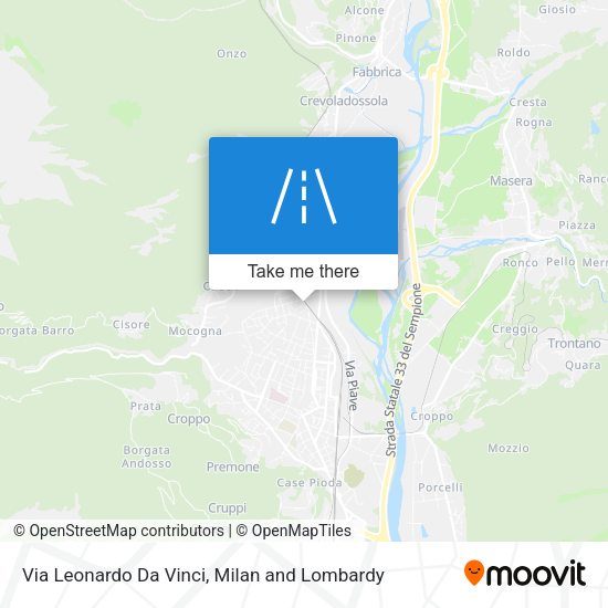 Via Leonardo Da Vinci map