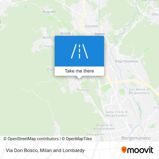 Via Don Bosco map