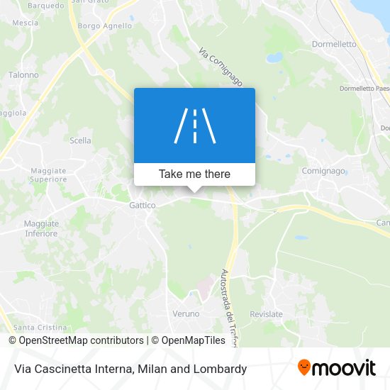 Via Cascinetta Interna map