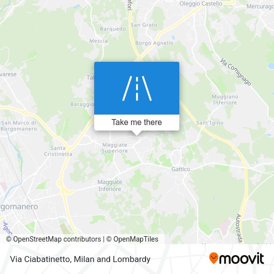 Via Ciabatinetto map