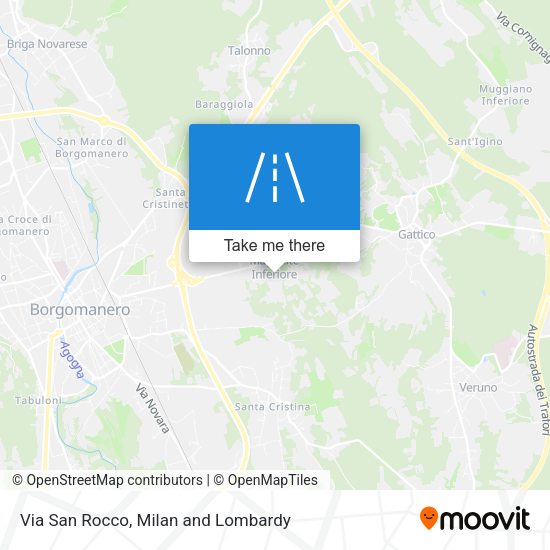 Via San Rocco map