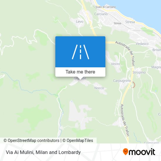 Via Ai Mulini map