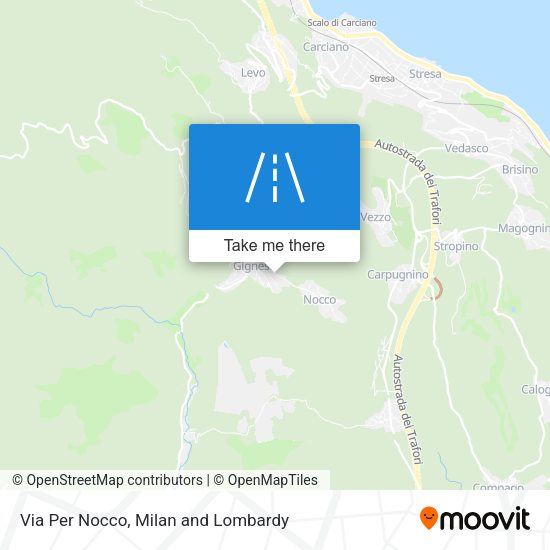 Via Per Nocco map