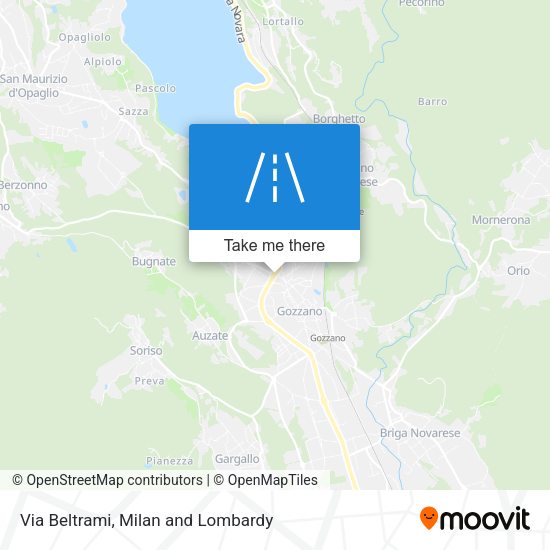 Via Beltrami map