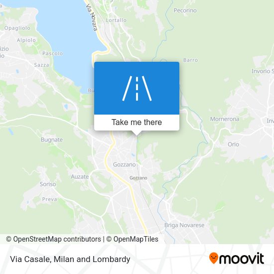 Via Casale map
