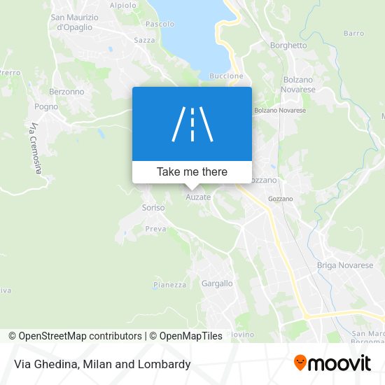 Via Ghedina map