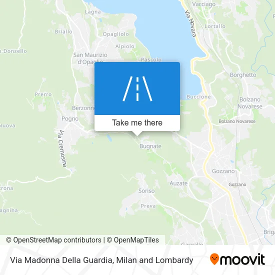 Via Madonna Della Guardia map