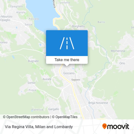 Via Regina Villa map