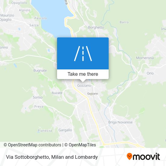 Via Sottoborghetto map