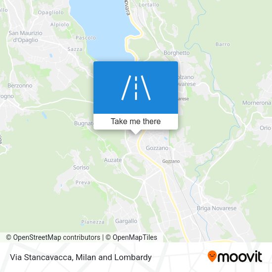 Via Stancavacca map