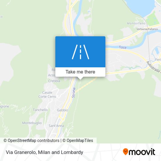 Via Granerolo map