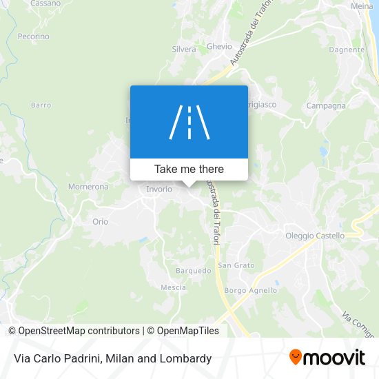 Via Carlo Padrini map