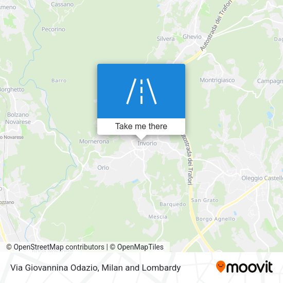 Via Giovannina Odazio map
