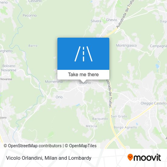 Vicolo Orlandini map