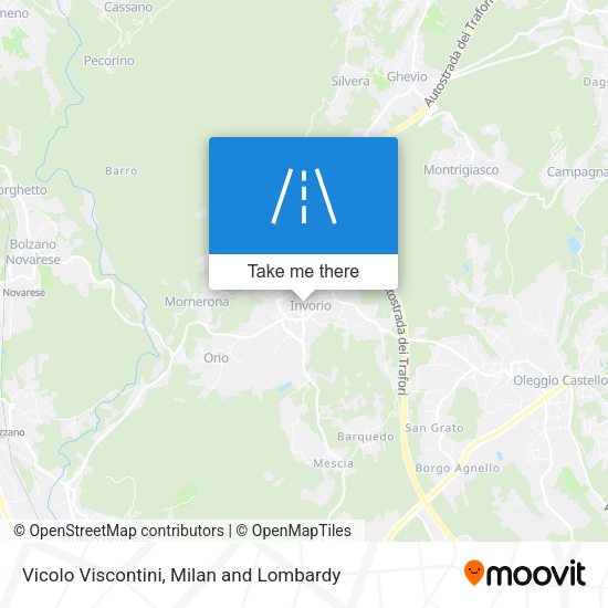 Vicolo Viscontini map