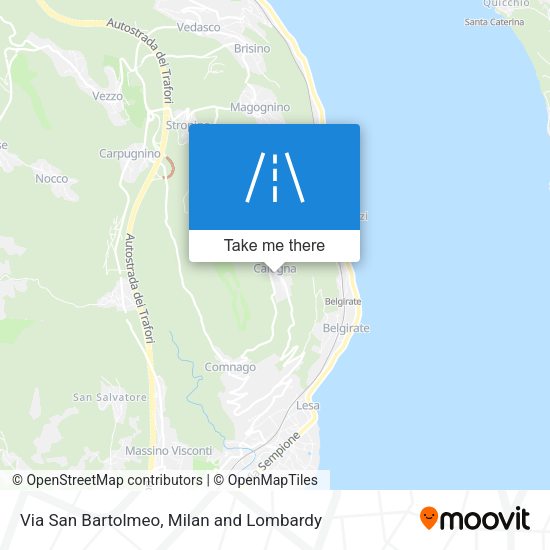 Via San Bartolmeo map