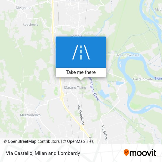 Via Castello map