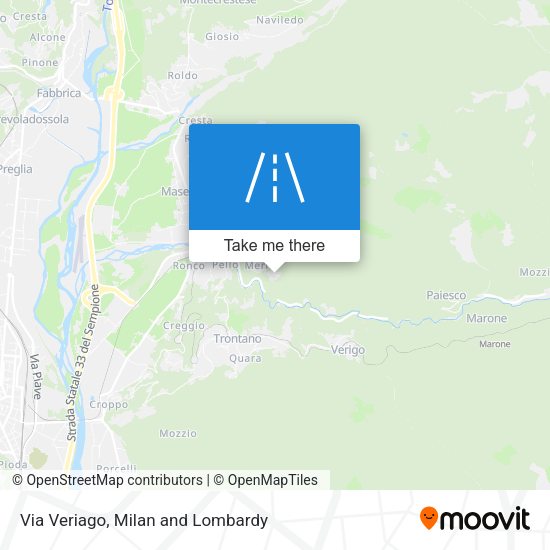 Via Veriago map