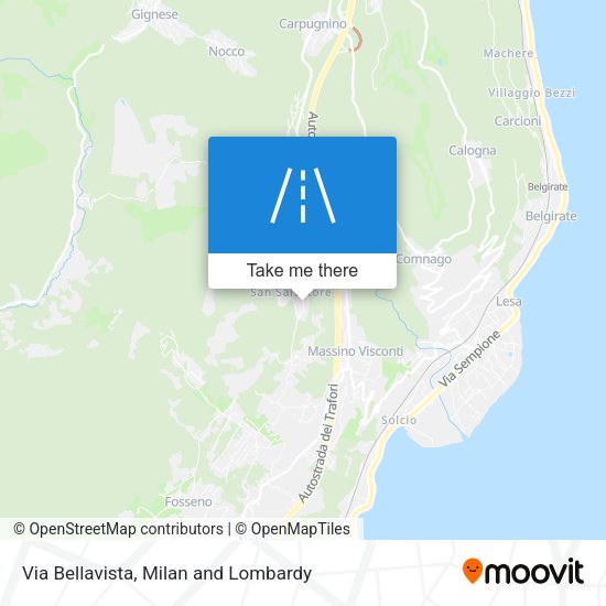 Via Bellavista map