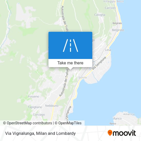Via Vignalunga map