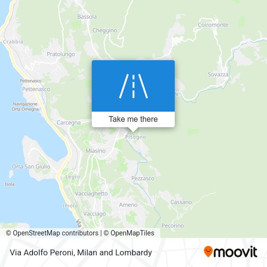 Via Adolfo Peroni map