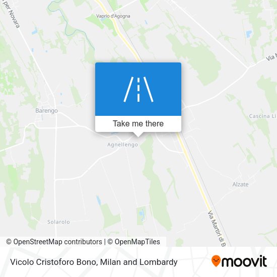 Vicolo Cristoforo Bono map