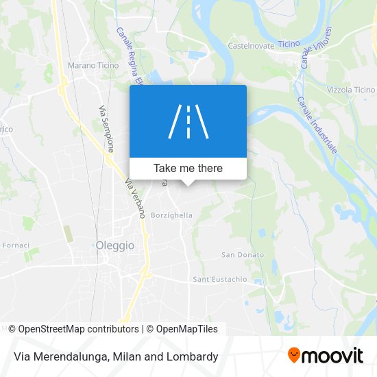 Via Merendalunga map