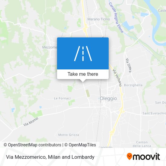 Via Mezzomerico map