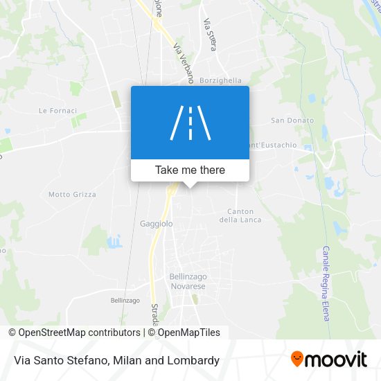 Via Santo Stefano map