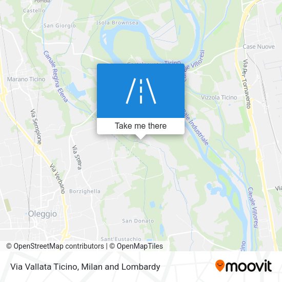 Via Vallata Ticino map