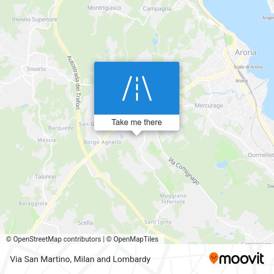 Via San Martino map