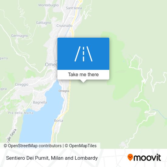 Sentiero Dei Pumit map