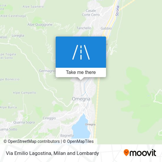 Via Emilio Lagostina map