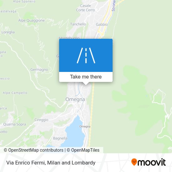 Via Enrico Fermi map