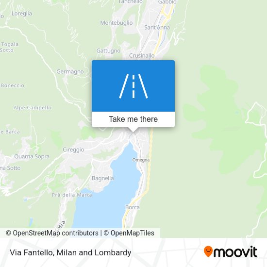 Via Fantello map
