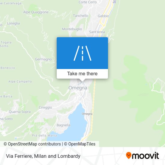 Via Ferriere map