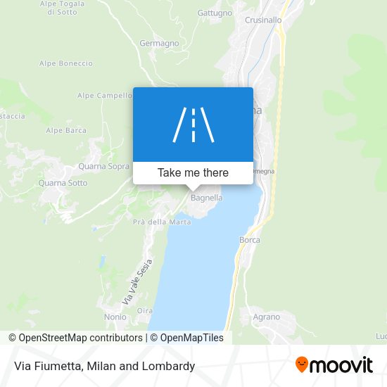 Via Fiumetta map