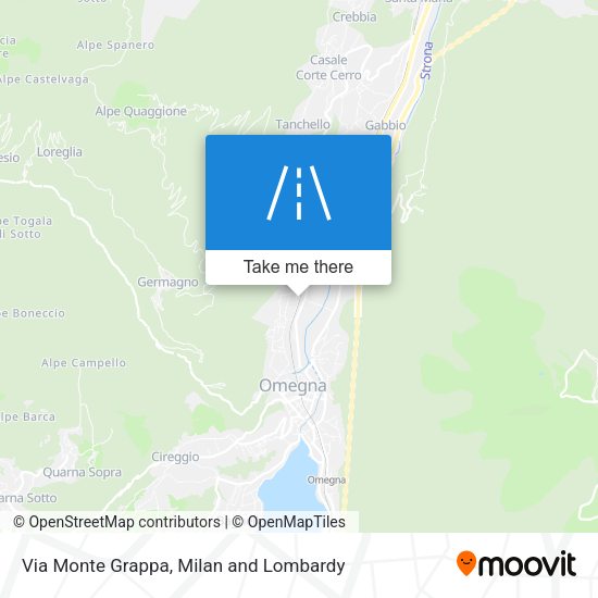 Via Monte Grappa map
