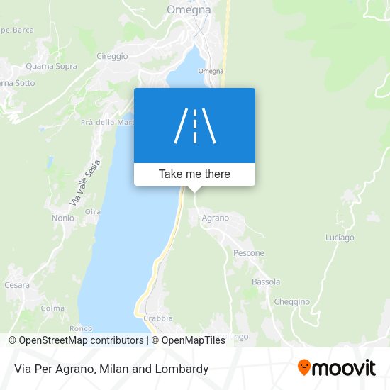 Via Per Agrano map